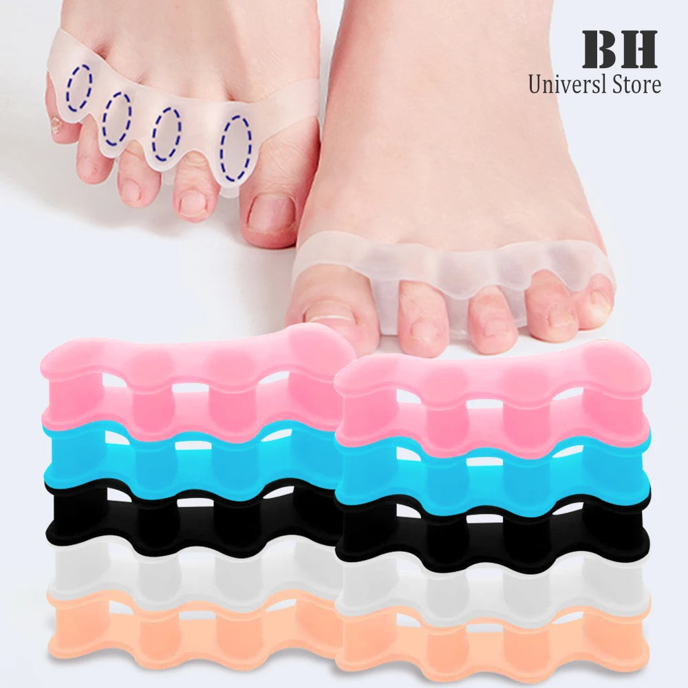 Toe Spacers & Straighteners – Silicone Pain Relief Bunion Protectors for Men & Women