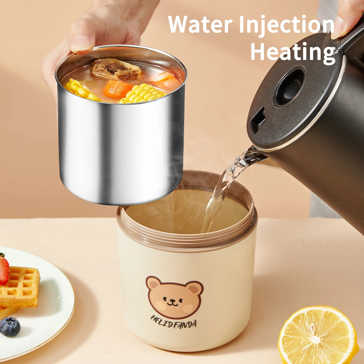 Stainless Steel Thermal Bento Lunch Box Large Capacity Insulated Food Container