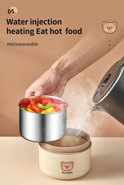 Stainless Steel Thermal Bento Lunch Box Large Capacity Insulated Food Container