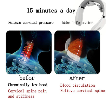Portable Mini Neck Massager – Lightweight Neck & Shoulder Relaxer for Stress and Muscle Relief
