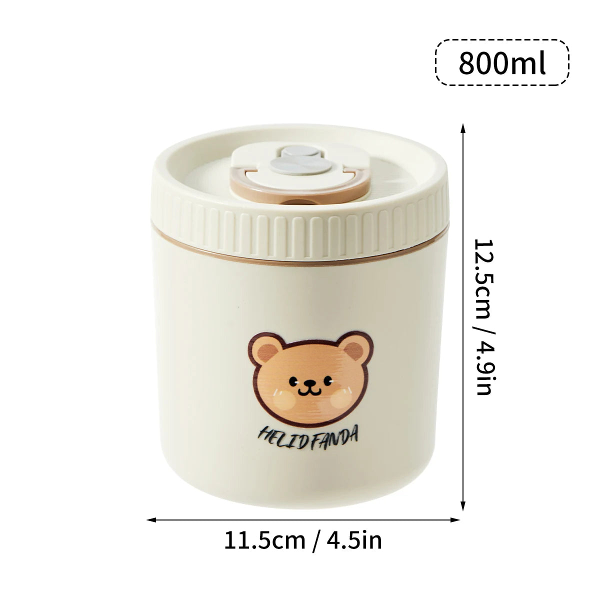 Stainless Steel Thermal Bento Lunch Box Large Capacity Insulated Food Container