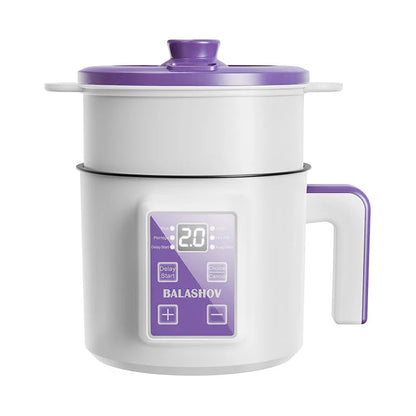 1.7L Electric Rice Cooker – Non-Stick Multi Cooker with Steamer, Smart Mechanical Controls, 220V