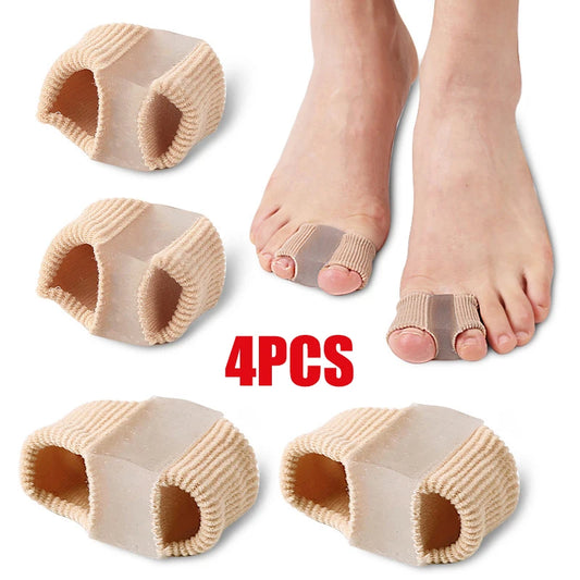 Toe Separator Silicone Pedicure Tools – Bunion Corrector & Gel Insoles for Shoes (1/2/4pcs)