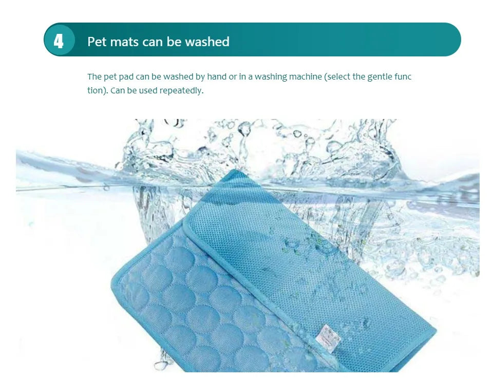 Extra Large Dog Cooling Mat – Summer Cold Bed for Small & Large Dogs, Cats, and Pets