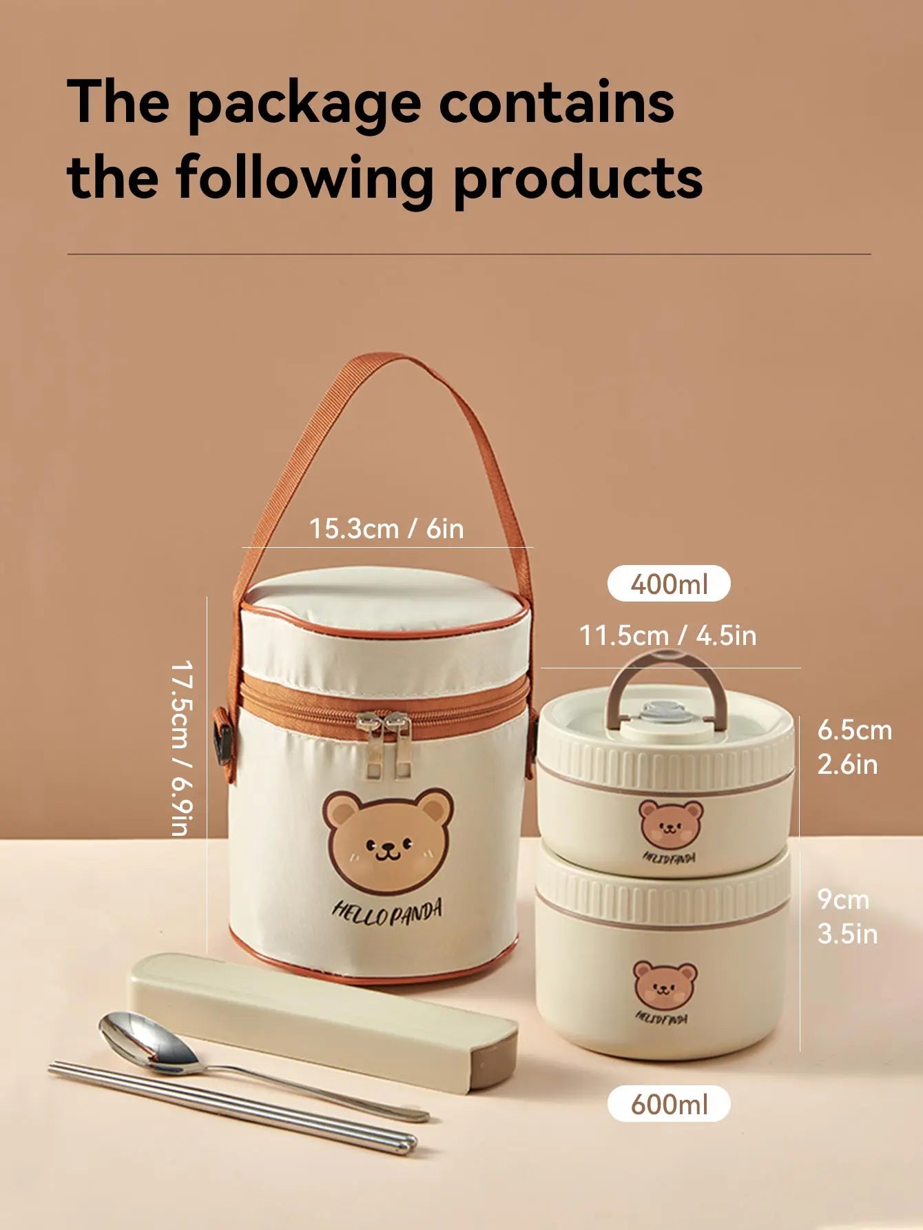 Stainless Steel Thermal Bento Lunch Box Large Capacity Insulated Food Container