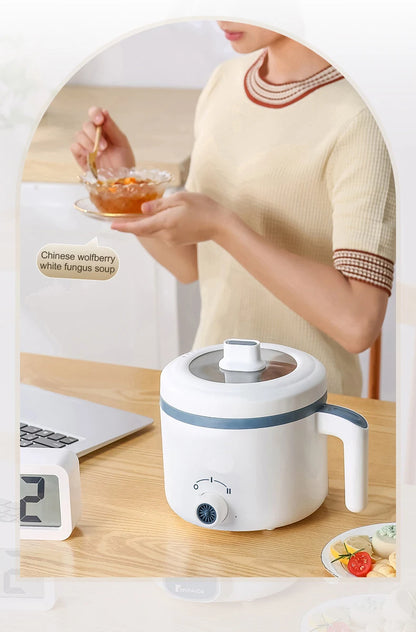 1.7L Electric Rice Cooker – Non-Stick Multi Cooker with Steamer, Smart Mechanical Controls, 220V