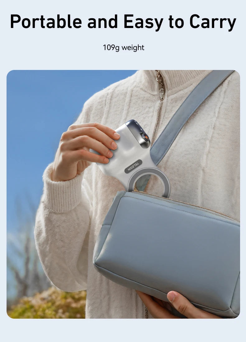 TELESIN Magnetic Phone Camera Grip with Remote – Shooting Handle for iPhone, Huawei & Samsung