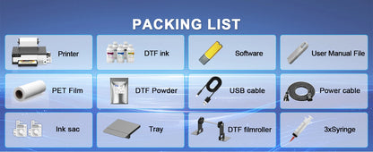 FlexiFilm XP600 DTF Printer Kit – 8.5"/13" A4/A3 Direct-to-Film Machine for T-Shirts & Apparel