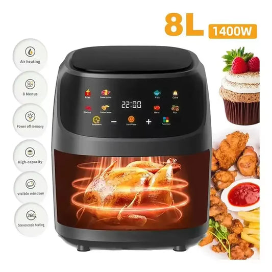 8L Digital Air Fryer – Touch Control, Healthy Cooking