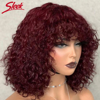XBeauty Sleek Natural Body Flip Short Wig – 100% Brazilian Remy Human Hair