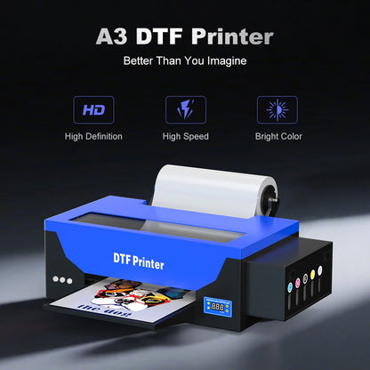 A3 dtf printing machine For Epson R1390 DTF Printer With DTF Curing Oven Directly To Film Transfer T shirt printing Machine A3