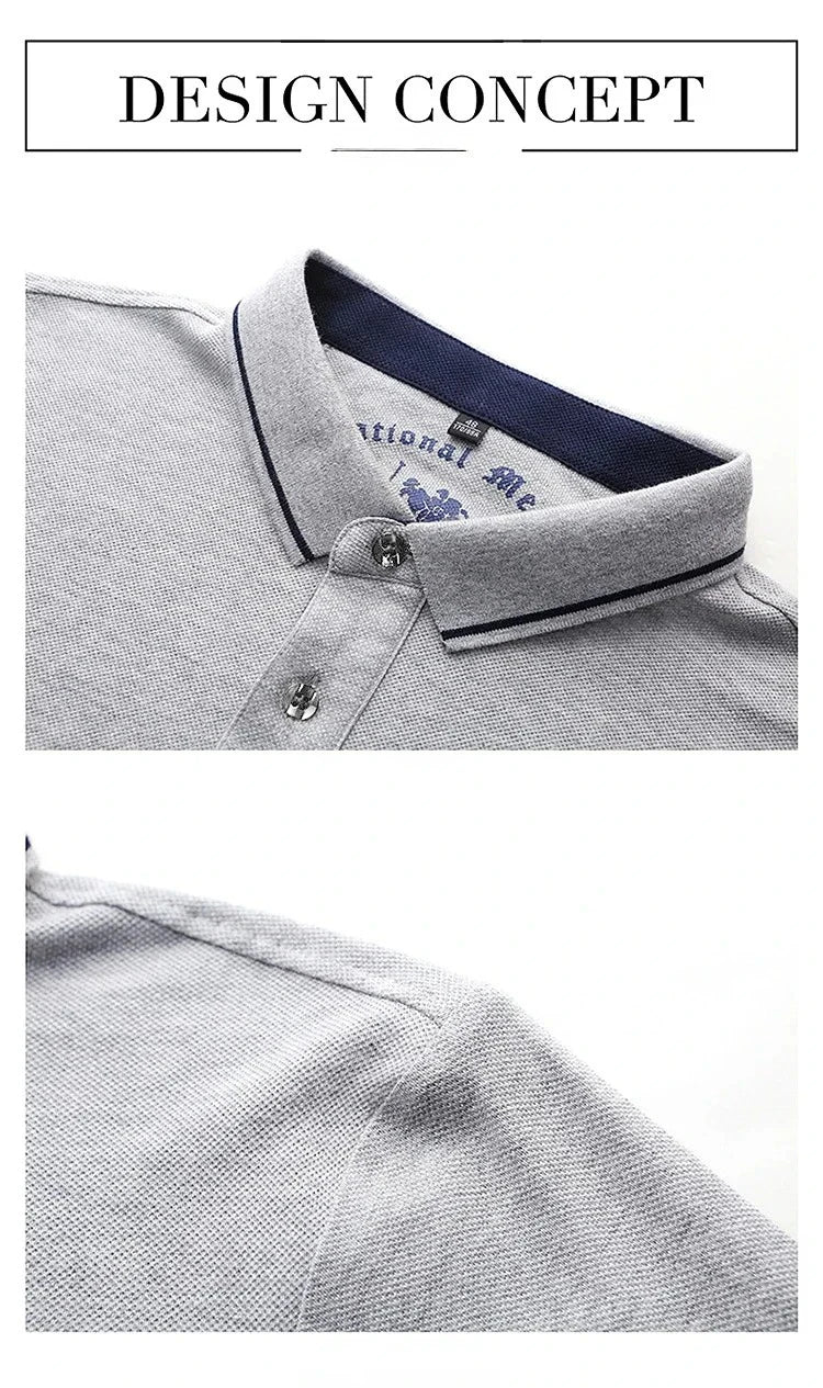 Summer Men’s Embroidered Polo Shirt – Short Sleeve Luxury Casual Lapel T-Shirt, Breathable Lightweight Top