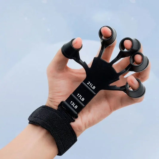 Silicone Finger Trainer – 5 Finger Hand & Wrist Stretcher for Strength and Recovery