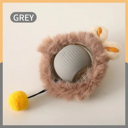 Rechargeable Cat Interactive Ball Toy – Auto Rolling Mouse with Tail"