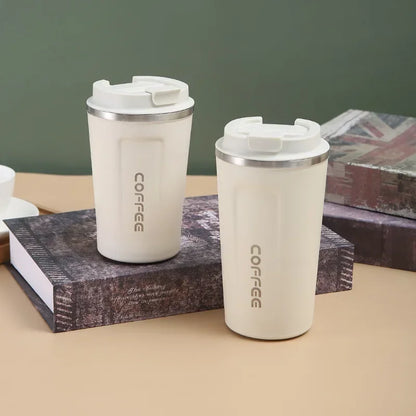 380ML 510ML Stainless Steel Thermal Travel Mug – Leakproof Coffee and Water Bottle