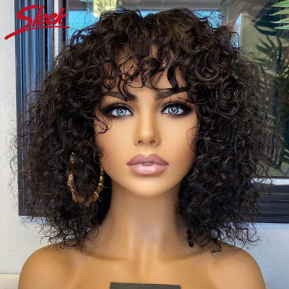 XBeauty Sleek Natural Body Flip Short Wig – 100% Brazilian Remy Human Hair