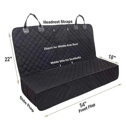 Waterproof Car Dog Seat Cover for Back Seat – Non-Slip Universal Pet Seat Protector and Safety Carrier Mat