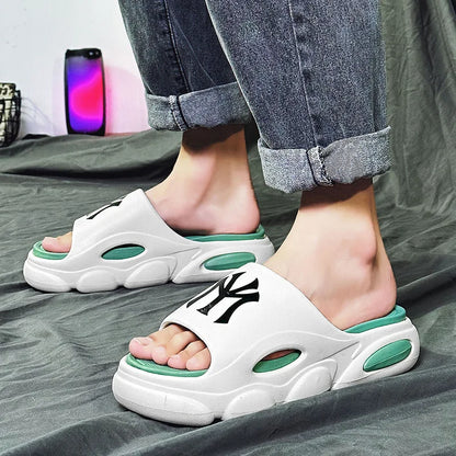 Men’s Platform EVA Slippers – Thick-Soled Non-Slip Indoor Outdoor Slides & Fashion Flip Flops