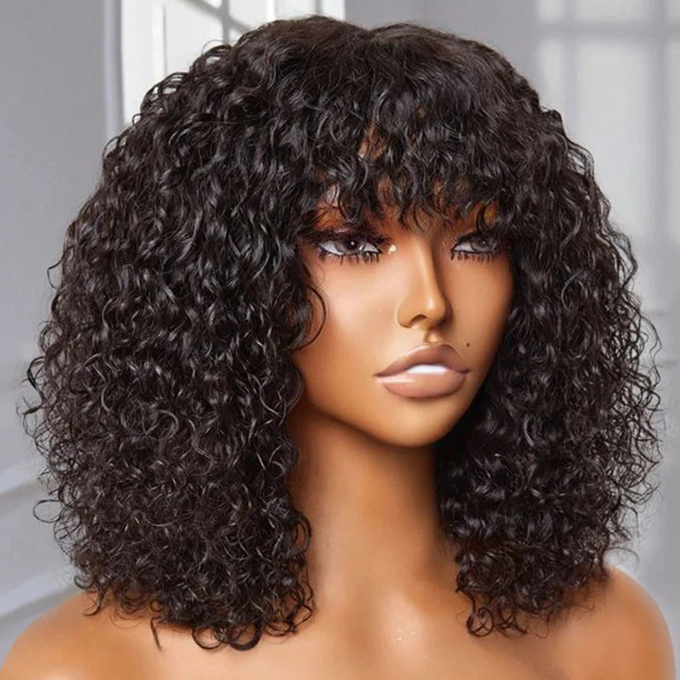 XBeauty Sleek Natural Body Flip Short Wig – 100% Brazilian Remy Human Hair