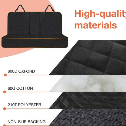 Waterproof Car Dog Seat Cover for Back Seat – Non-Slip Universal Pet Seat Protector and Safety Carrier Mat
