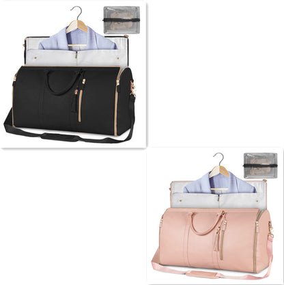 Large Capacity Travel Duffle Bag – Women’s Handbag, Folding Suit Bag, Waterproof Tote