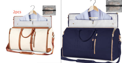 Large Capacity Travel Duffle Bag – Women’s Handbag, Folding Suit Bag, Waterproof Tote