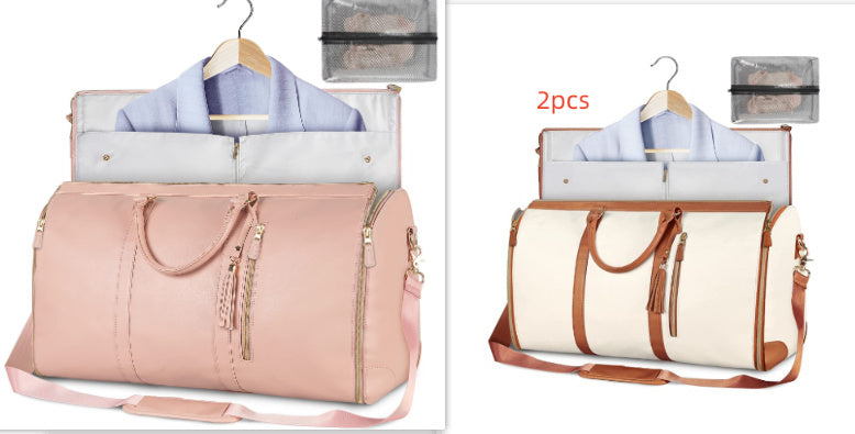 Large Capacity Travel Duffle Bag – Women’s Handbag, Folding Suit Bag, Waterproof Tote