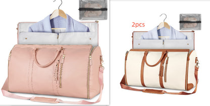 Large Capacity Travel Duffle Bag – Women’s Handbag, Folding Suit Bag, Waterproof Tote