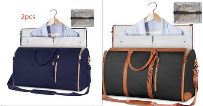 Large Capacity Travel Duffle Bag – Women’s Handbag, Folding Suit Bag, Waterproof Tote