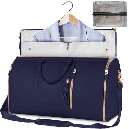 Large Capacity Travel Duffle Bag – Women’s Handbag, Folding Suit Bag, Waterproof Tote