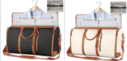 Large Capacity Travel Duffle Bag – Women’s Handbag, Folding Suit Bag, Waterproof Tote